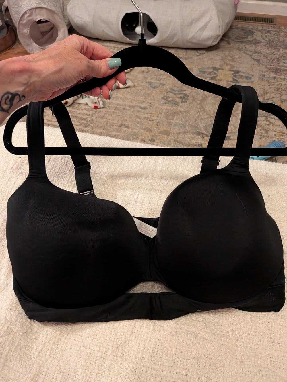 Cacique Black Wireless Moulded T-Shirt Bra